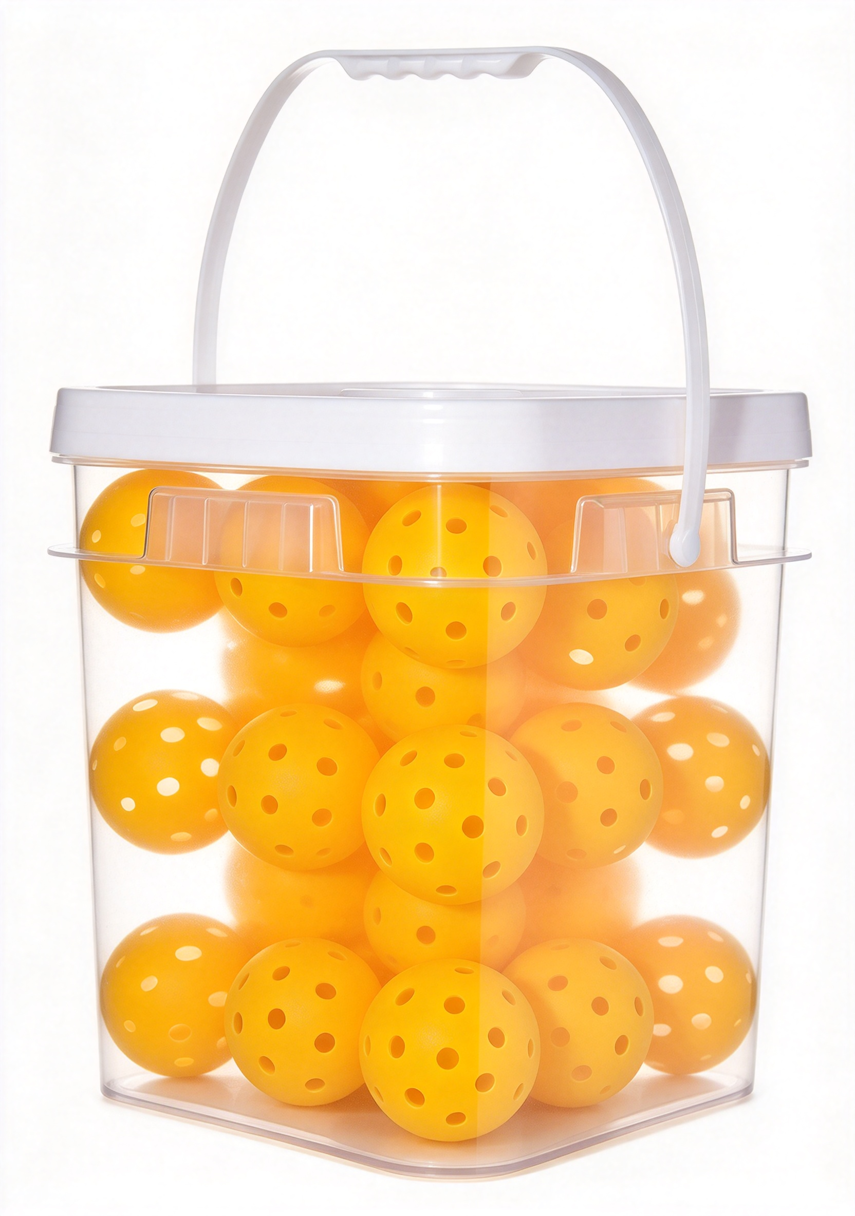 Bucket 40H Injection Pickleball, TPE (36pcs/bucket) 更换球拍面图并简化底部 17